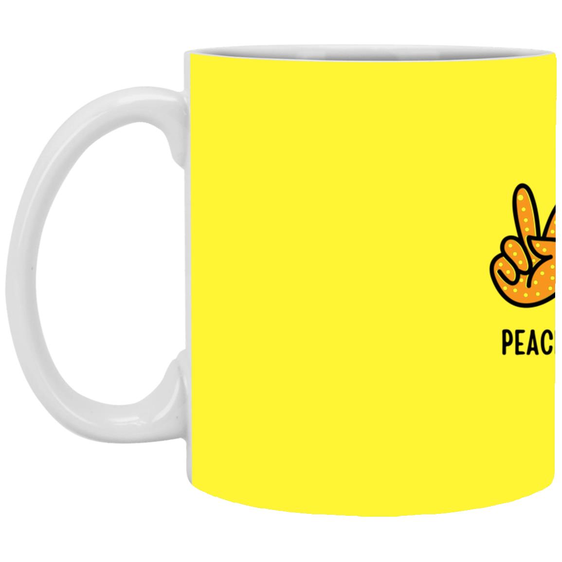 Peace, Love, Fall T Shirt Peace, Love, Fall White Mug