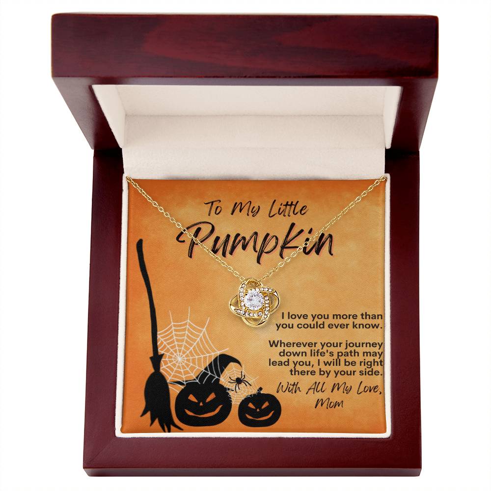To My Little Pumpkin - Love Knot Necklace
