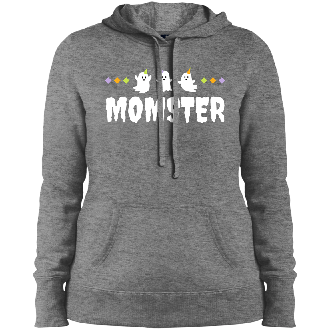 "Momster" Halloween Ghost Pullover Hooded Sweatshirt