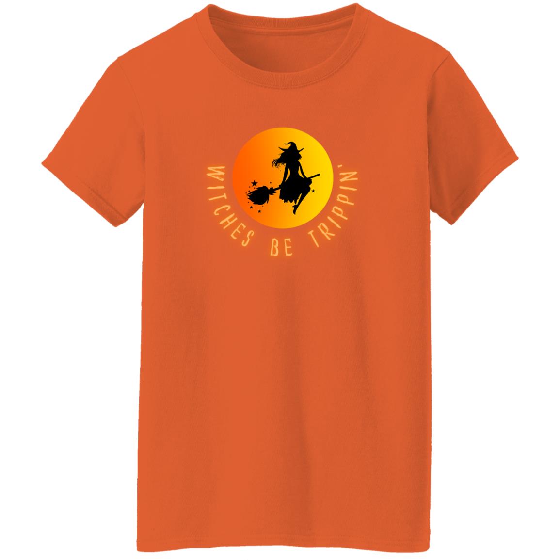 Witches Be Trippin' Ladies' Halloween T-Shirt
