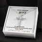 To My Amazing Wife - Happy Easter - CZ Cross Necklace