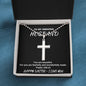 To My Amazing Husband - Happy Easter I love You - Cross Necklace with Ball Chain