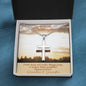 To Our Amazing Granddaughter - Faith Does Not Make Things Easy, It makes them possible - Stainless Cross Necklace
