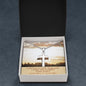 To Our Amazing Granddaughter - Faith Does Not Make Things Easy, It makes them possible - Stainless Cross Necklace