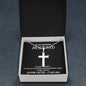 To My Amazing Husband - Happy Easter I Love You - Cross Necklace with Ball Chain