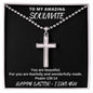 To My Amazing Soulmate - Happy Easter I Love You - Stainless Cross Necklace