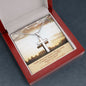 To Our Amazing Granddaughter - Faith Does Not Make Things Easy, It makes them possible - Stainless Cross Necklace