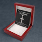 To My Amazing Husband - Happy Easter I love You - Cross Necklace with Ball Chain