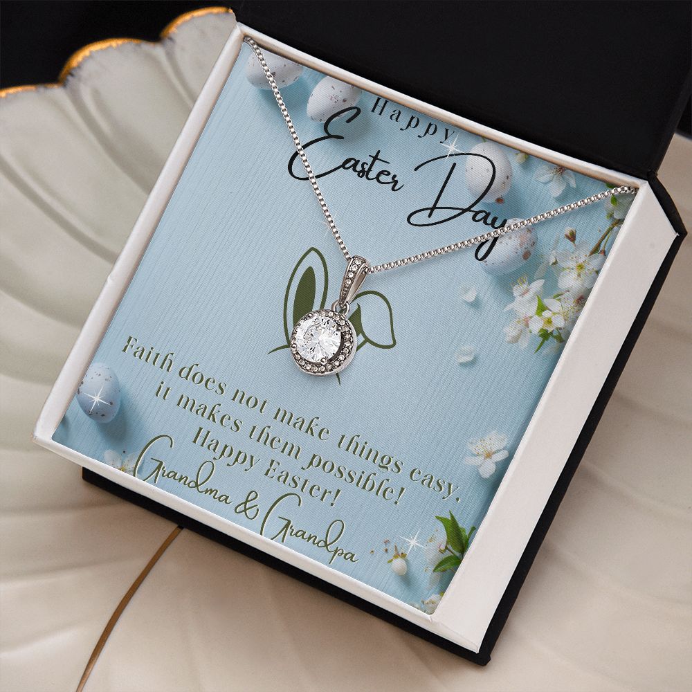 Happy Easter Day - Eternal Hope Necklace - Love Grandma & Grandpa