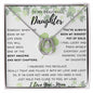 To My Beautiful Daughter - Lucky In Love Necklace - Happy St. Patrick's Day