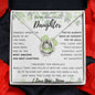 To My Beautiful Daughter - Lucky In Love Necklace - Happy St. Patrick's Day