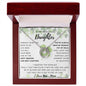 To My Beautiful Daughter - Lucky In Love Necklace - Happy St. Patrick's Day