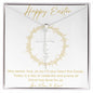 Faith Cross Necklace - Happy Easter - Love Mom & Dad