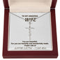 To My Amazing Wife - Happy Easter I Love You - Faith Cross Necklace