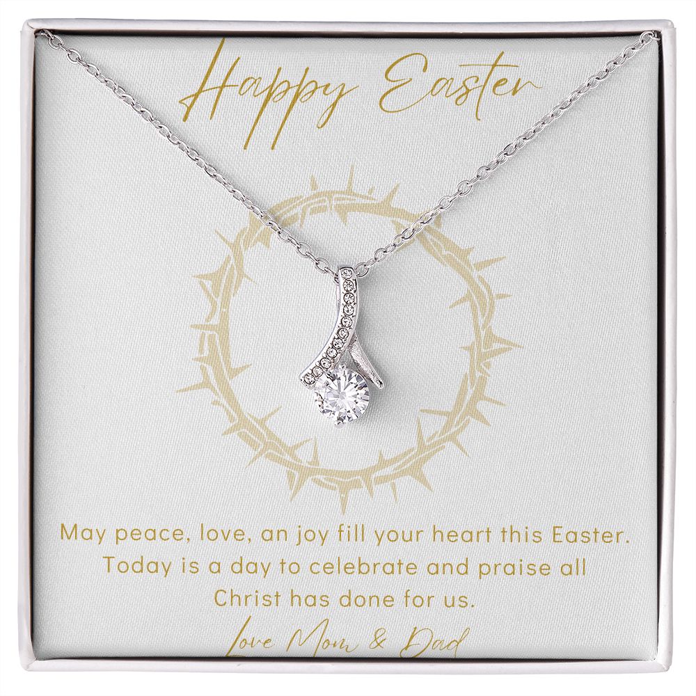 Alluring Beauty Necklace - Happy Easter - Love Mom & Dad
