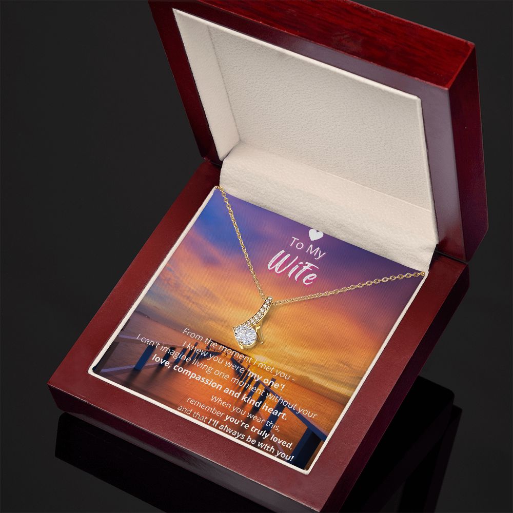 Pier at Sunset - To My Wife - Alluring Beauty Necklace