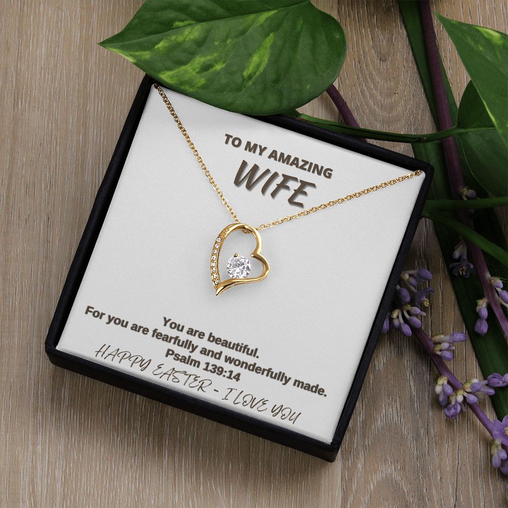 To My Amazing Wife - Happy Easter - Forever Love Necklace