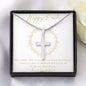 Happy Easter - Stainless Steel Cross - Love Mom & Dad