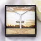 TO Our Amazing Granddaughter - Happy Easter - Stainless Steel Cross - Love Grandma & Grandpa