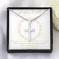 Happy Easter - Stainless Steel Cross - Love Mom & Dad