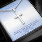 To My Beautiful Granddaughter - Happy Easter - Stainless Steel Cross Necklace