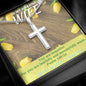To My Amazing Wife - Happy Easter - Stainless Steel Cross Necklace