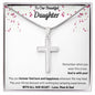 To Our Beautiful Daughter - Stainless Steel Cross Necklace