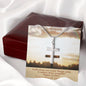 TO Our Amazing Granddaughter - Happy Easter - Stainless Steel Cross - Love Grandma & Grandpa