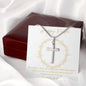 Happy Easter - Stainless Steel Cross - Love Mom & Dad