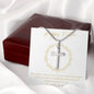 Happy Easter - Stainless Steel Cross - Love Mom & Dad