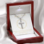 Happy Easter - Stainless Steel Cross - Love Mom & Dad