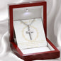 Happy Easter - Stainless Steel Cross - Love Mom & Dad