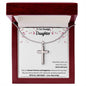 To Our Beautiful Daughter - Stainless Steel Cross Necklace