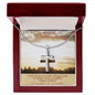 TO Our Amazing Granddaughter - Happy Easter - Stainless Steel Cross - Love Grandma & Grandpa