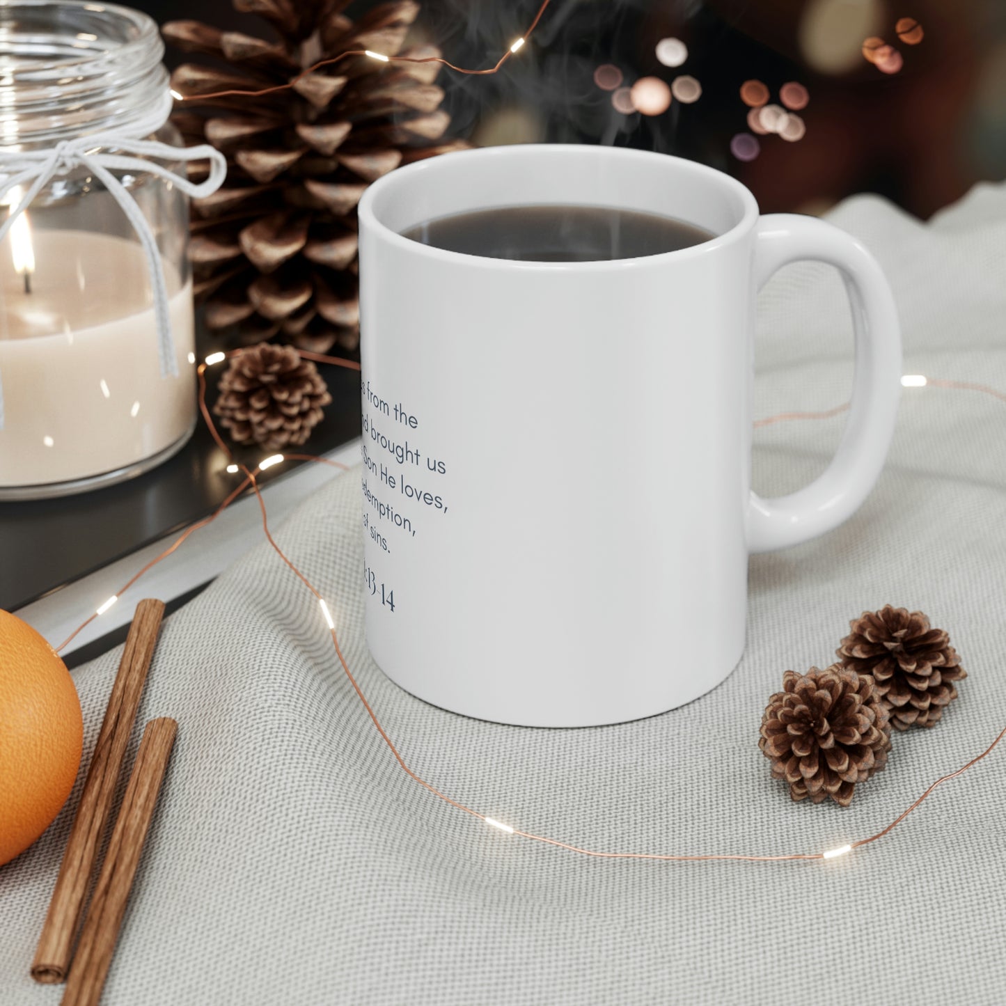 Colossians 1: 13-14 Scripture Passage Mug 11oz