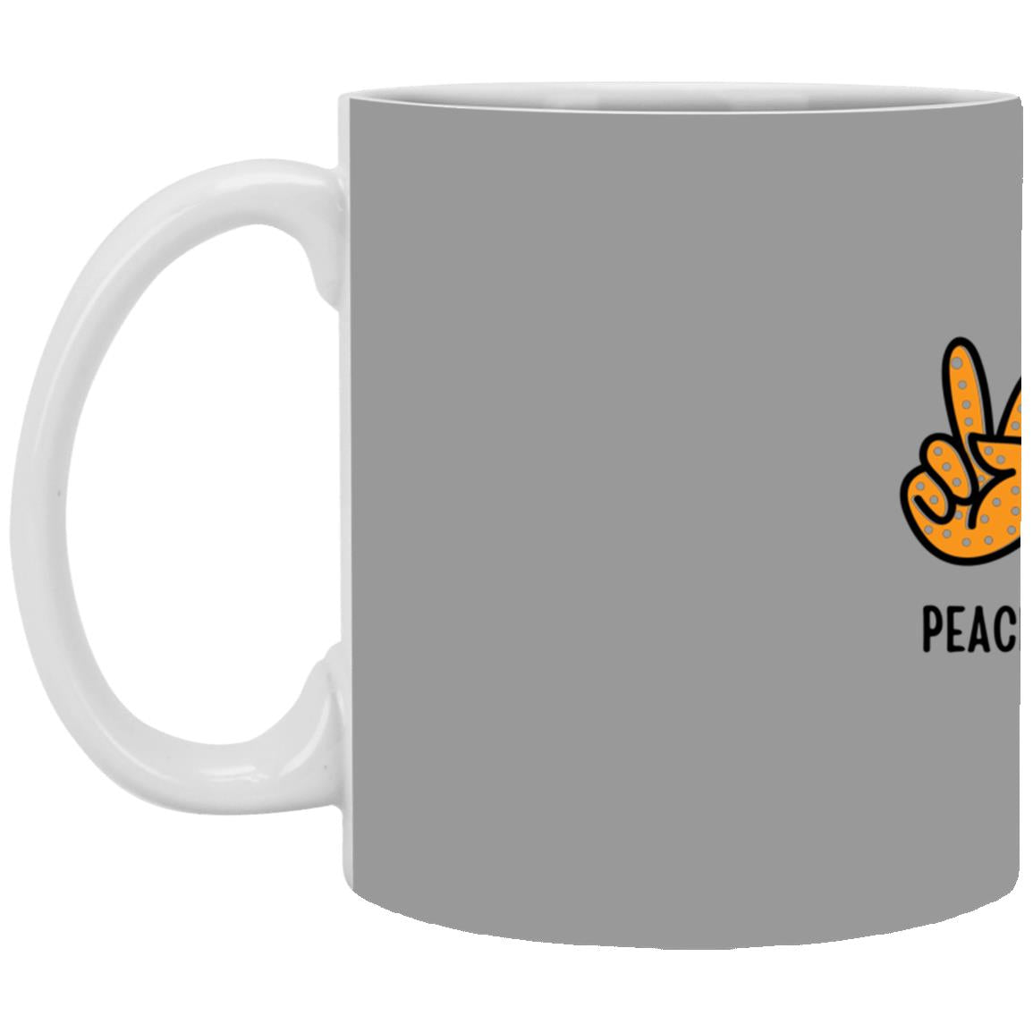Peace, Love, Fall  T Shirt Peace, Love, Fall White Mug