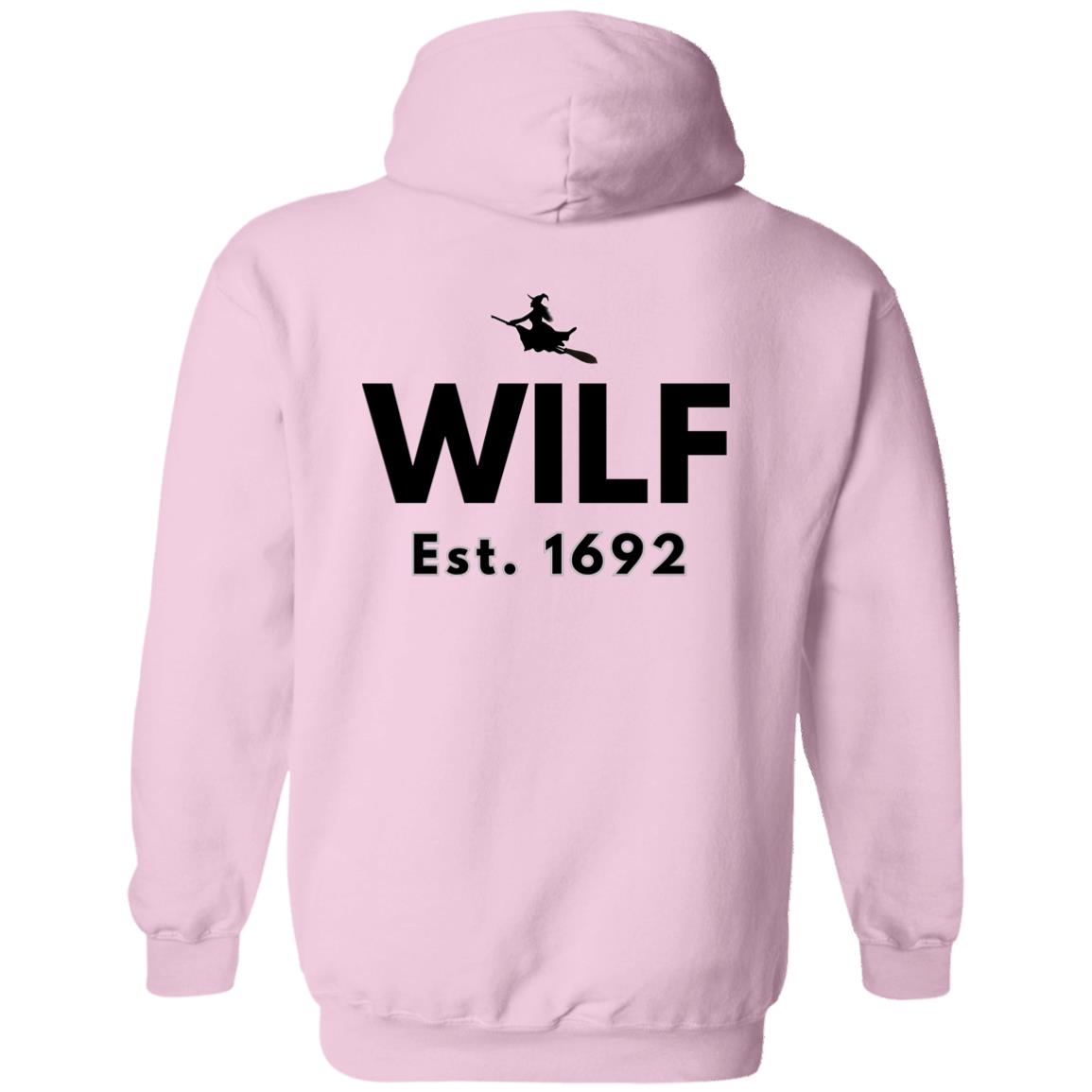 WILF w witch logo WILF Est. 1682 Hoodie Sweatshirt