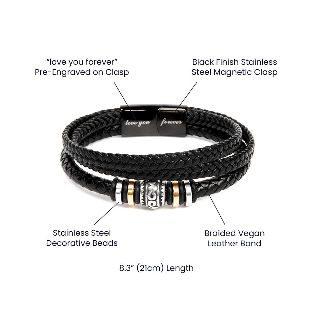 To My Amazing Husband - Love You Forever Bracelet