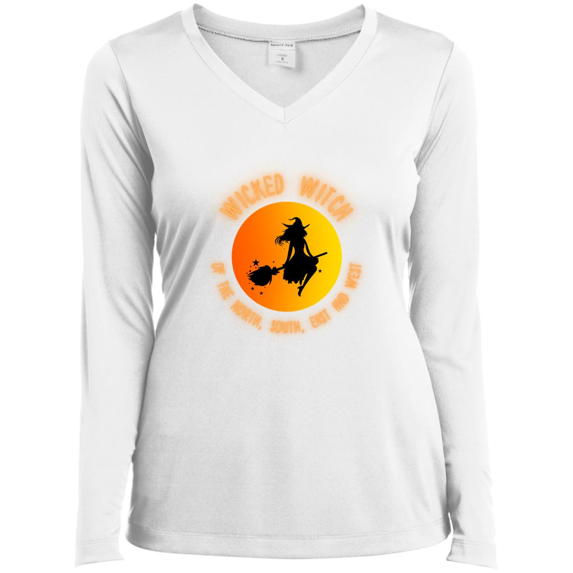 Wicked Witch of the North South East and West Wicked Witch of the North, South, East & West  Ladies’ Long Sleeve Performance V-Neck Tee