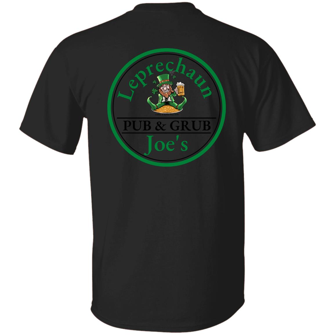 _Leprechaun Joe's Logo T Shirt Leprechaun Joe's Pub & Grub T-Shirt - St. Patrick's Day T-Shirt