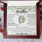 To My Beautiful Daughter - From Mom - Forever Love Necklace Happy St. Patrick's Day