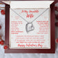 To My Incredible Wife - Happy Valentine's Day - Forever Love Necklace