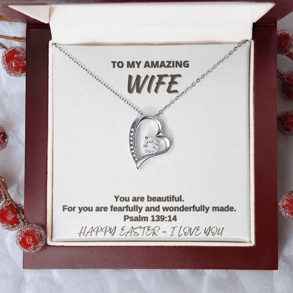 To My Amazing Wife - Happy Easter - Forever Love Necklace