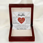 To My Beautiful Daughter - Happy Valentine's Day - Everlasting Love Necklace