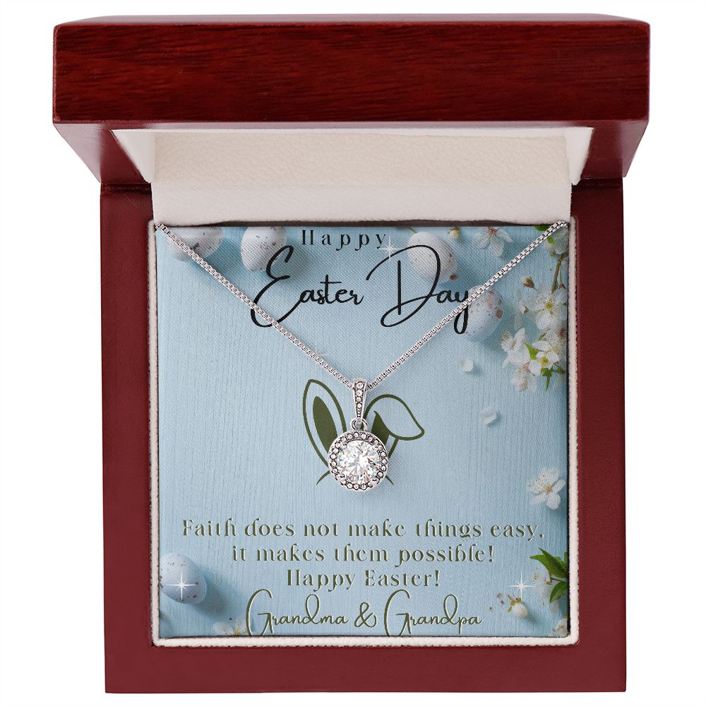 Happy Easter Day - Eternal Hope Necklace - Love Grandma & Grandpa