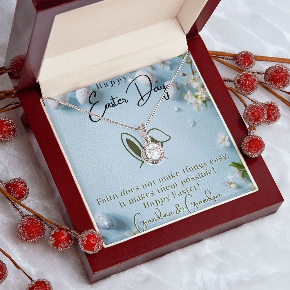 Happy Easter Day - Eternal Hope Necklace - Love Grandma & Grandpa