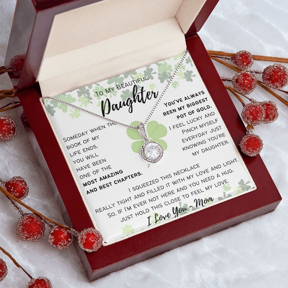 To My Beautiful Daughter - Eternal Hope Necklace - Happy St. Patrick's Day
