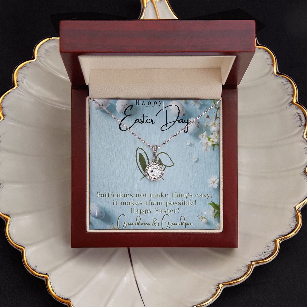 Happy Easter Day - Eternal Hope Necklace - Love Grandma & Grandpa