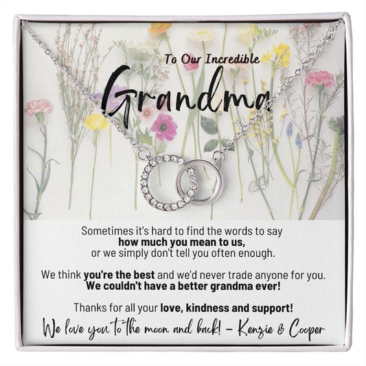 To Our Incredible Grandma - The Perfect Pair Necklace