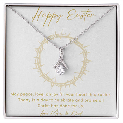 Alluring Beauty Necklace - Happy Easter - Love Mom & Dad